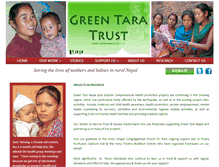 Tablet Screenshot of greentaratrust.com